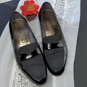 Salvatore Ferragamo Italian Black Loafers Shoes 10